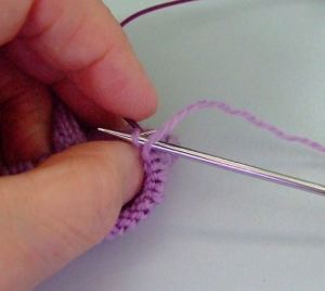 circle needle tip 2 -preventing ladders