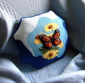 butterfly pillow - the finished product