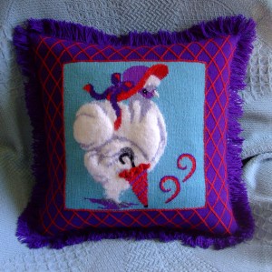 ms slikie - red hat pillow
