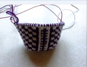 double knit short row heel-1