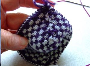 double knit short row heel-4