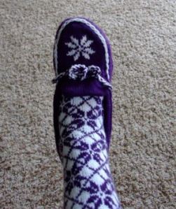 nordic knee highs- paired with twine knitted mocassins