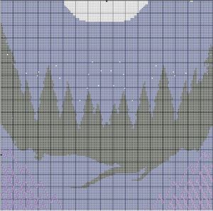 northern lights sweater back chart clip