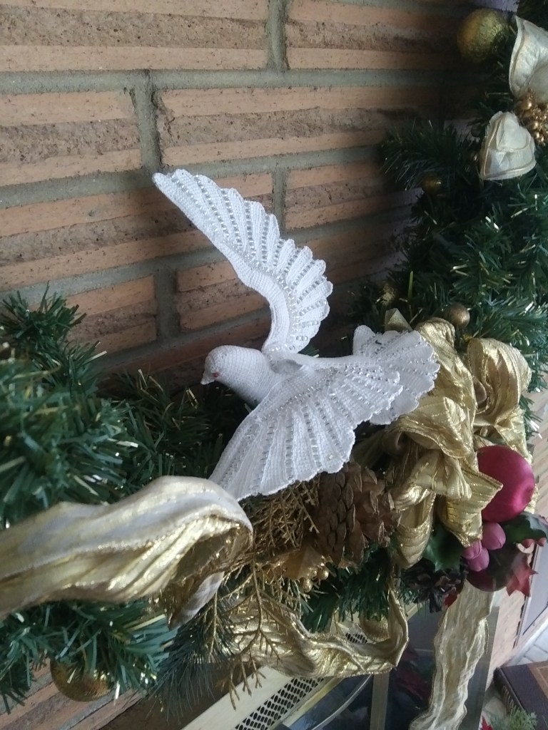 White Christmas Dove